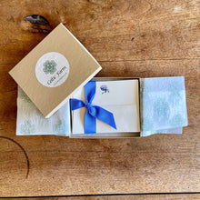 Load image into Gallery viewer, Boxed Hydrangea Flower Stationery - Note Cards and Envelopes (10) - The Celtic Farm