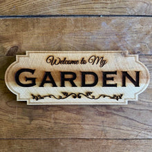 Load image into Gallery viewer, Garden Welcome Sign - Made in USA with American Cedar - The Celtic Farm
