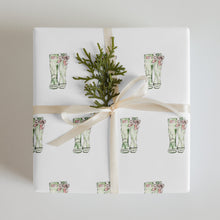 Load image into Gallery viewer, Holiday Garden Boots Wrapping Papper by CGB - The Celtic Farm