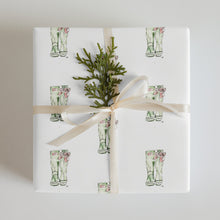 Load image into Gallery viewer, Holiday Garden Boots Wrapping Papper by CGB - The Celtic Farm