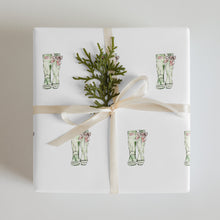 Load image into Gallery viewer, Holiday Garden Boots Wrapping Papper by CGB - The Celtic Farm