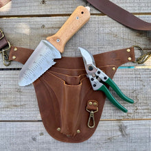 Load image into Gallery viewer, The Ultimate Garden Tool Gift Set – Leather Belt, Precision Pruners & Hori Hori Knife - The Celtic Farm