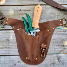 Load image into Gallery viewer, The Ultimate Garden Tool Gift Set – Leather Belt, Precision Pruners & Hori Hori Knife - The Celtic Farm