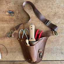 Load image into Gallery viewer, Ultimate Leather Garden Tool Belt & Holder - Extra Rivet Reinforced, Master Gardener Designed - The Celtic Farm