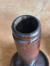 Load image into Gallery viewer, Vintage Dark Wood Candle Holders