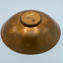 Load image into Gallery viewer, 1930s Vintage FloralArt Solid Copper Flower Bowl with Frog