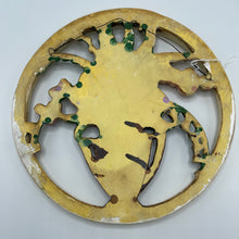 Load image into Gallery viewer, Vintage Chalkware Flower Plaque- Wall Hanging