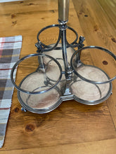 Load image into Gallery viewer, Antique English Bottle Holder/Carrier - Silver Plated Atkins Brothers Hallmarks