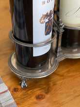 Load image into Gallery viewer, Antique English Bottle Holder/Carrier - Silver Plated Atkins Brothers Hallmarks