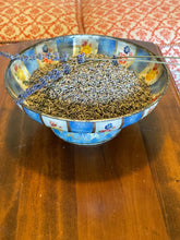 Load image into Gallery viewer, Belgian Metal Painted Floral Bowl (Footed)