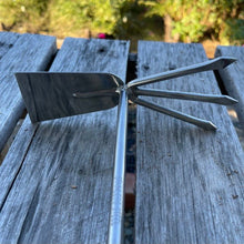 Load image into Gallery viewer, Garden Groundbreaker Tool with Hoe and Cultivator - Stainless and Hardwood - The Celtic Farm