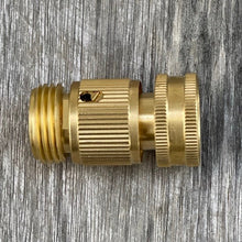 Load image into Gallery viewer, Garden Hose Brass Quick Connect Connector - The Celtic Farm