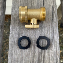 Load image into Gallery viewer, Garden Hose Brass Shutoff Valve - The Celtic Farm