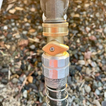 Load image into Gallery viewer, Garden Hose Brass Shutoff Valve - The Celtic Farm