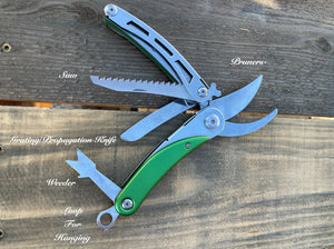 Gardener's Multi-Tool - 4-In-1 Garden Tool (Pruner, Saw, Propagation Knife and Weeder) - The Celtic Farm