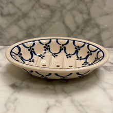 Load image into Gallery viewer, Hand-painted Polish Floral Ceramic Soap Dish - Light Floral - The Celtic Farm