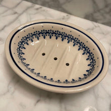 Load image into Gallery viewer, Hand-painted Polish Floral Ceramic Soap Dish - Vine - The Celtic Farm