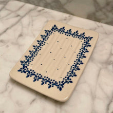 Load image into Gallery viewer, Hand-painted Polish Floral Ceramic Soap Dish - Vine - The Celtic Farm