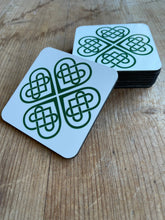 Load image into Gallery viewer, Irish Coasters - Celtic Clover and Heart - The Celtic Farm