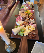 Load image into Gallery viewer, Long American Walnut Charcuterie Board - Vintage Style Long French Breadboard - The Celtic Farm