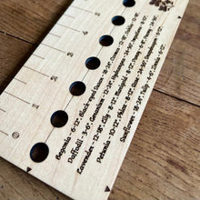 Load image into Gallery viewer, Maple Seed and Bed Ruler - Made in US with American Maple - The Celtic Farm