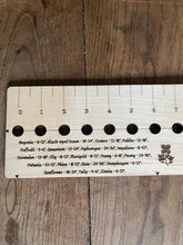 Load image into Gallery viewer, Maple Seed and Bed Ruler - Made in US with American Maple - The Celtic Farm