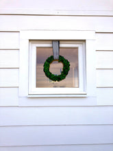 Load image into Gallery viewer, Preserved Boxwood Wreath - 10 " Small Wreath for Christmas or Holidays - The Celtic Farm
