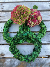 Load image into Gallery viewer, Preserved Boxwood Wreath - 10 " Small Wreath for Christmas or Holidays - The Celtic Farm