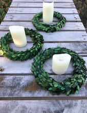 Load image into Gallery viewer, Preserved Boxwood Wreath - 10 " Small Wreath for Christmas or Holidays - The Celtic Farm