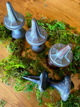 Load image into Gallery viewer, Reclaimed Solid Brass Fence Finials (Set of 4) - Vintage Fence Toppers - The Celtic Farm