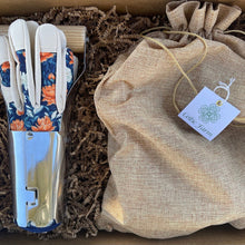 Load image into Gallery viewer, Tulip Bulb Garden Gift Box - Tulips, Bulb Planter and Gloves - The Celtic Farm