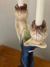 Load image into Gallery viewer, Vintage Art Nouveau French Tulip Candle Sticks (1930s) - Pair of Plaster Candelabras - The Celtic Farm