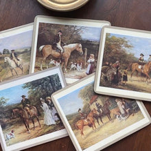 Load image into Gallery viewer, Vintage English Equestrian Placemats - Pimpernel "Riding Out" - The Celtic Farm