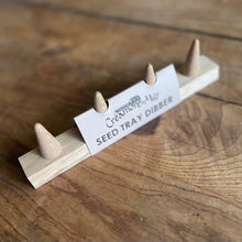 Load image into Gallery viewer, Wood Dibbler for Seed Trays & Beds- Line Seed Hole Maker - The Celtic Farm