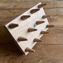 Load image into Gallery viewer, Wood Dibbler for Seed Trays & Beds- Multiple Seed Hole Maker - The Celtic Farm