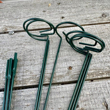 Load image into Gallery viewer, 24" Plant Stakes – 6 - Pack Green Metal Plant Support Stake for Garden Plants, Flowers &amp; Vegetables - The Celtic Farm