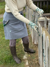 Load image into Gallery viewer, Provence Blue Linen Apron with Wraparound Tie