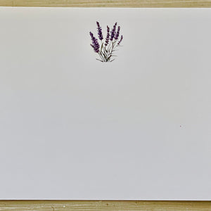 Boxed Lavender Flower Stationery - Note Cards and Envelopes (10)