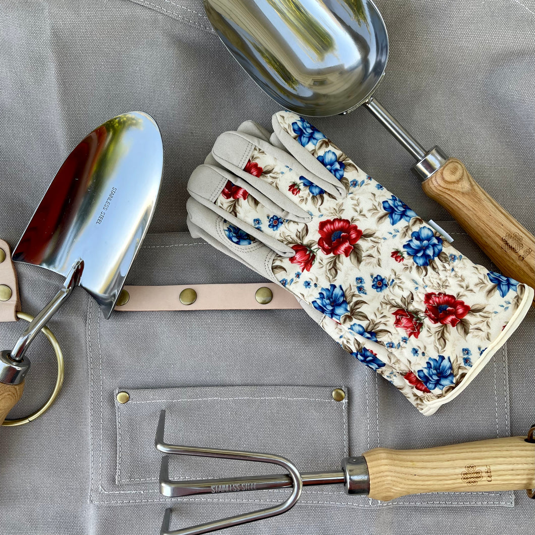 Gardening Gift Box - The Gardener's Kit - Apron, Hand Tools and Gloves