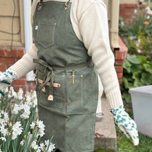 Load image into Gallery viewer, Gardening Apron - Waxed Canvas Apron with Pockets - The Celtic Farm