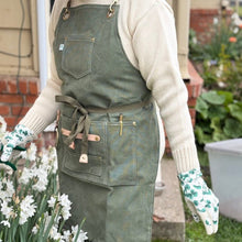 Load image into Gallery viewer, Gardening Apron - Waxed Canvas Apron with Pockets - The Celtic Farm