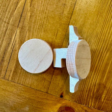 Load image into Gallery viewer, Maple Magnetic Pegs (Set of 2) – Modular Wall System Accessory - The Celtic Farm