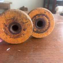 Load image into Gallery viewer, Vintage Wooden Spool Candleholders (Mismatched)