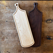 Load image into Gallery viewer, Personalized Charcuterie Board – Handcrafted Maple or Walnut Serving Board with Monogram - The Celtic Farm