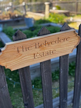Load image into Gallery viewer, Personalized Estate Sign – Heritage Series Redwood Wood Sign (Made in USA) - The Celtic Farm