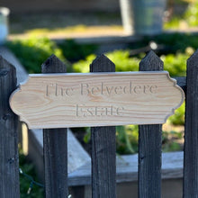 Load image into Gallery viewer, Personalized Estate Sign – Heritage Series Redwood Wood Sign (Made in USA) - The Celtic Farm