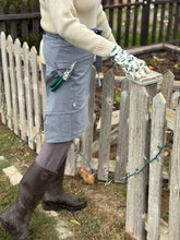 Load image into Gallery viewer, Provence Blue Linen Apron with Wraparound Tie - The Celtic Farm