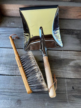 Load image into Gallery viewer, Stainless + Oiled Birch Dustpan and Horsehair Brush Combo - The Celtic Farm