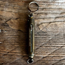 Load image into Gallery viewer, Vintage Brass Hanging Scale - Patent 1867 - The Celtic Farm