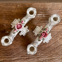 Load image into Gallery viewer, Vintage Floral Porcelain Candelabra Set - The Celtic Farm